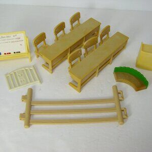 Calico Critters Country Tree School Desks Chairs Accessories